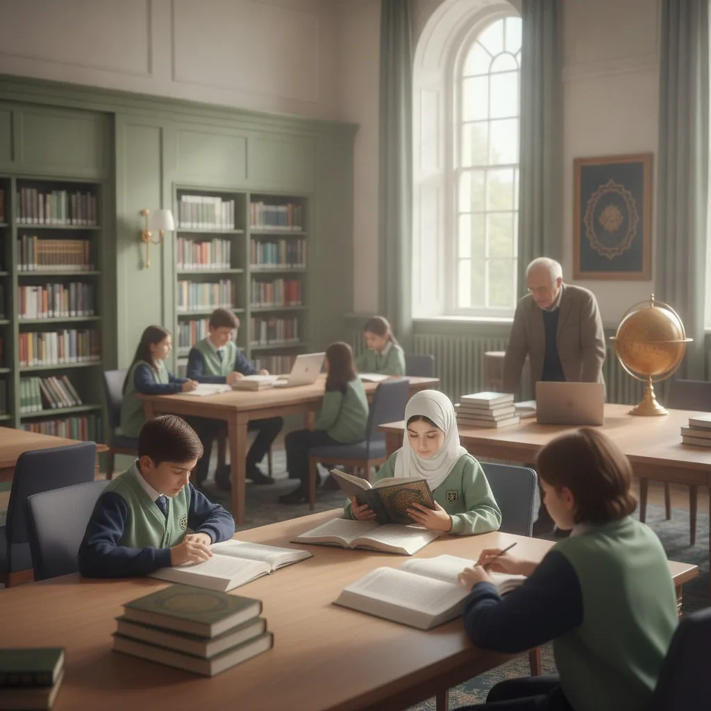 Clean educational editorial style, calm inspiring mood, soft